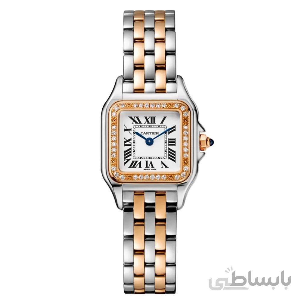 ساعت مچی زنانه کارتیر مدل Cartier Panthere Silver Diamonds De.4543C