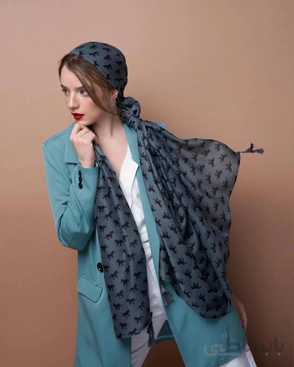شال نخ کشمیرهرمس black