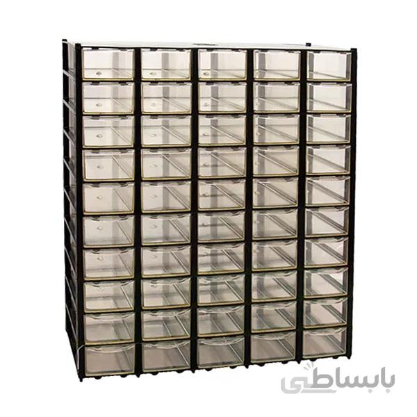 جعبه قطعات 50 کشو 10x5 جهان استیل مدل A10