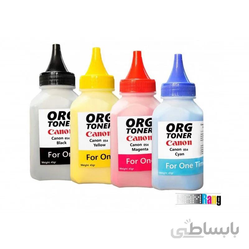 تونر یکبار شارژ کارتریج لیزر رنگی کانن 054 سری 4 رنگ