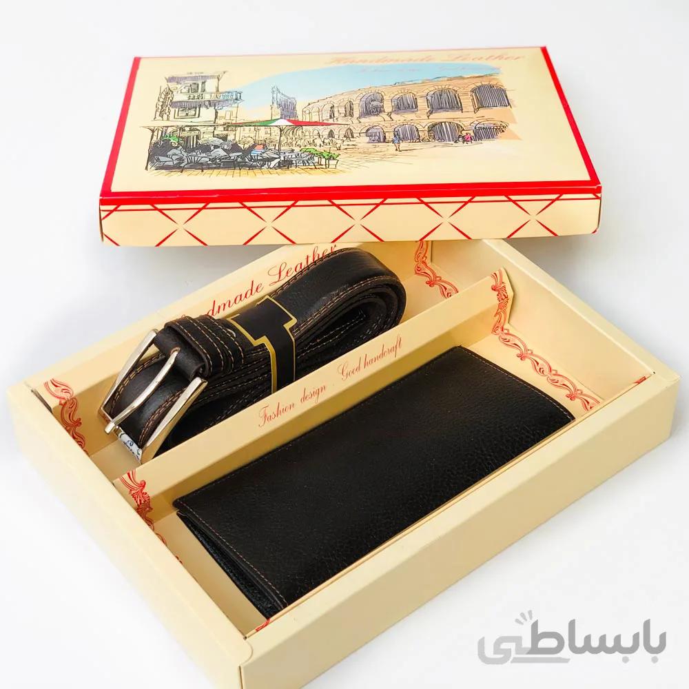 ست کیف پول و کمربند چرم مردانه کد set-137 ا قیمت به شرط خرید تیمی