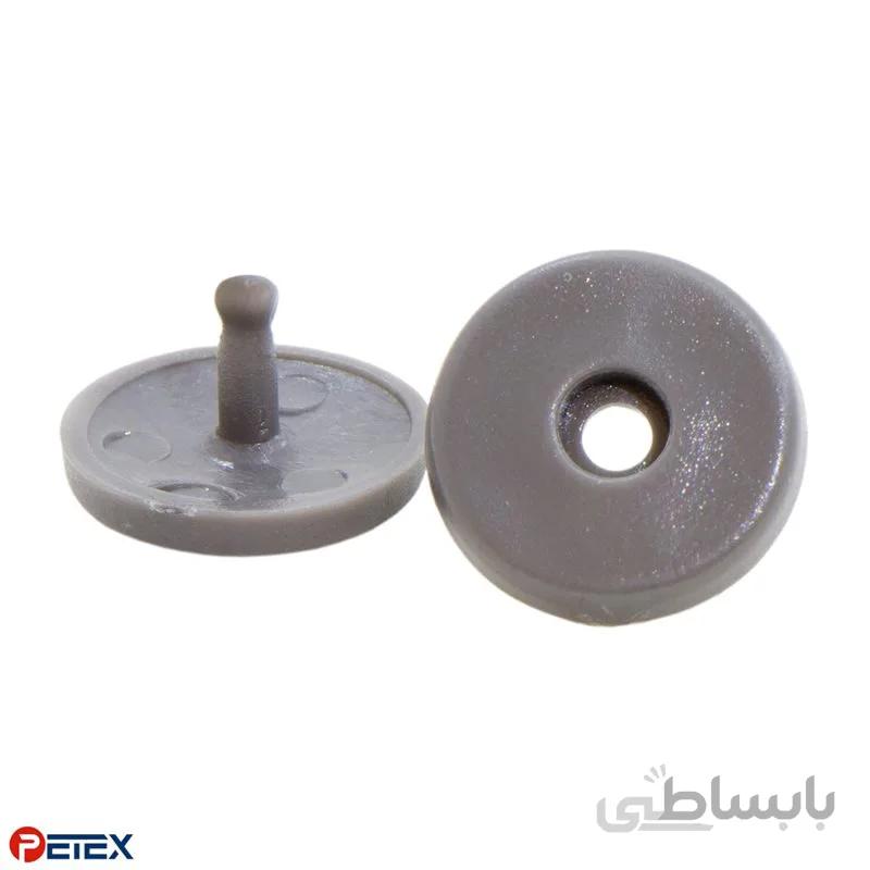 دکمه نگهدارنده زبانه کمربند رنگ طوسی