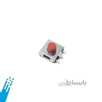 تک سوییچ 4 پایه مربعی قرمز - بلند