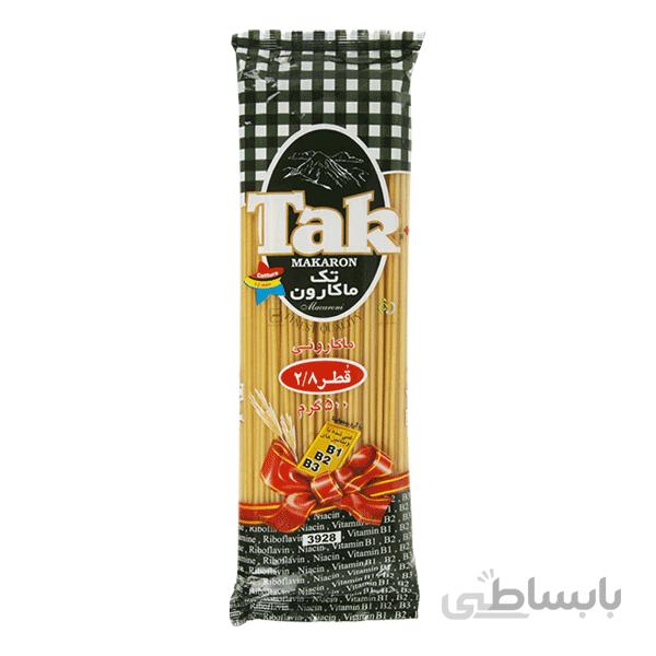 ماکارونی 2/8 حاوی ویتامین ب تک ماکارون - 500 گرم