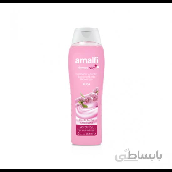شامپو بدن عصاره گل های رز صورتی آمالفی (Amalfi) حجم 750 میل