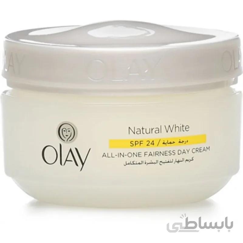 کرم اولای نچرال وایت روز روشن کننده olay natural white all in one day fairness cream