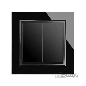 کلید پریز مدل پلکسی مشکی ایران الکتریک ا iran electric plexi model