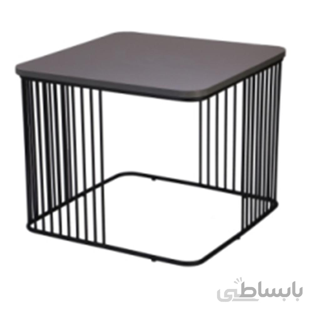 میز عسلی نگین پایه رنگی ۵۰-۵۰ VN-50WB نگین