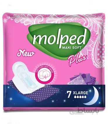 نوار بهداشتی ضخیم پنبه ای مولپد Molped مدل Classic سایز خیلی بزرگ