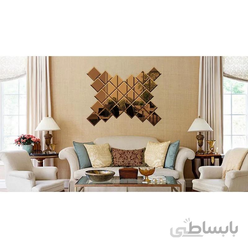 آینه دکوراتیو تجسم مدل NEGIN02L