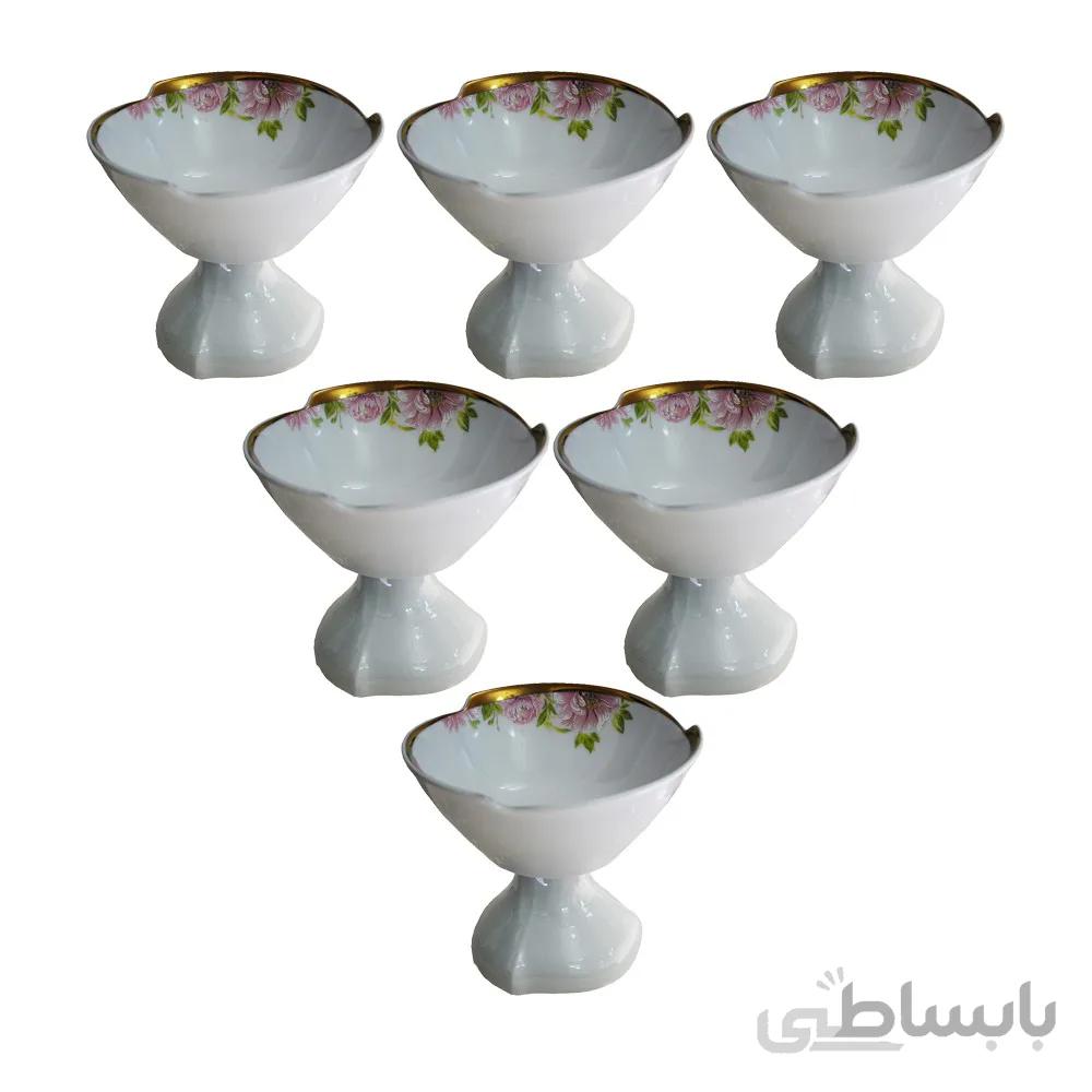 مجموعه ظروف هفت سین 6 پارچه مدل سوسن کد 100