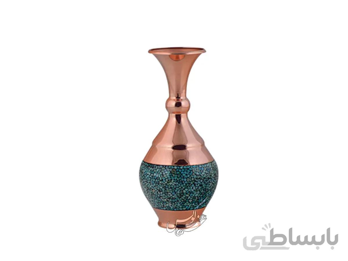 گلدان فیروزه کوبی گوی دار