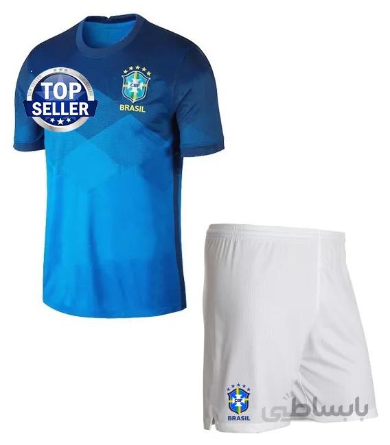 پیراهن شورت دوم تیم ملی برزیل Brazil away soccer jersey 2020-2021