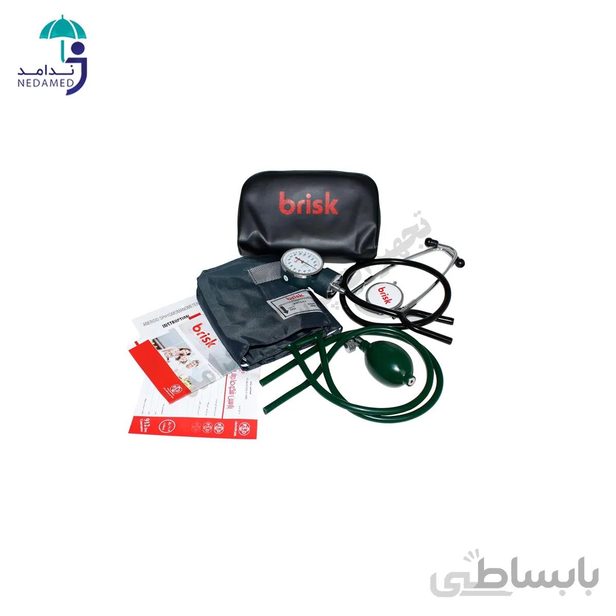 فشارسنج عقربه ای بریسک مدل TYA02 همراه با گوشی