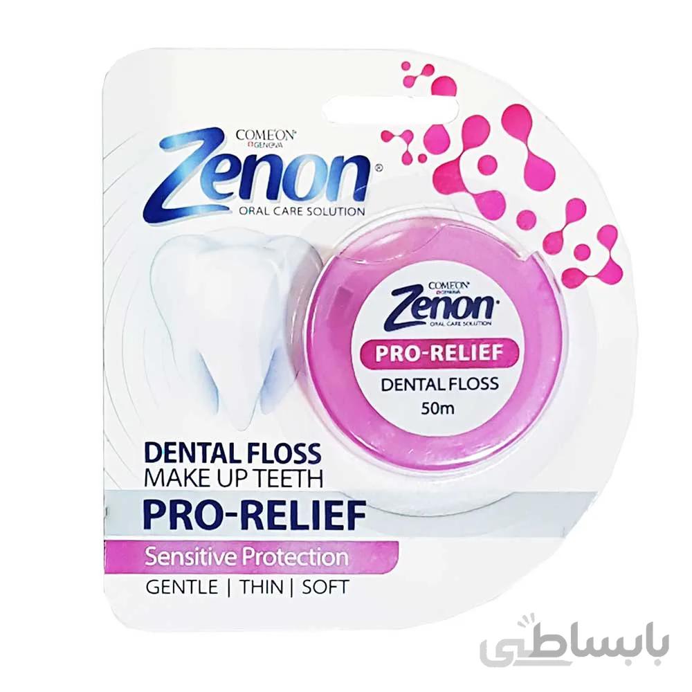 نخ دندان کامان سری ZENON مدل pro relift ا zenon comeon dentak floss model pro relift 50m