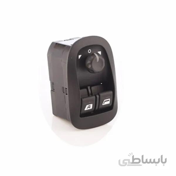 کلید تنظیم آینه و شیشه بالابر جلو پژو 206 کروز سوکت جدید
