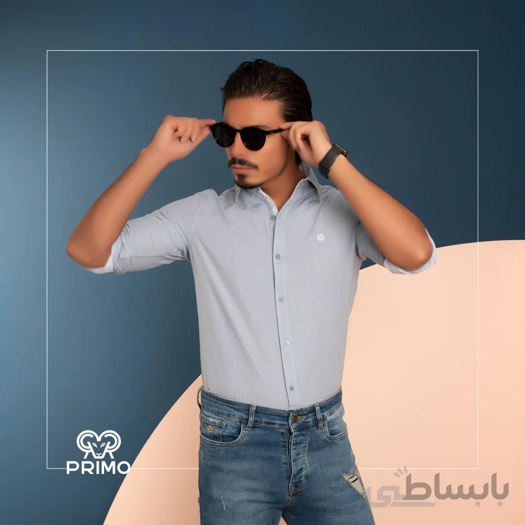 پیراهن پنبه مردانه مدل ساده 236306