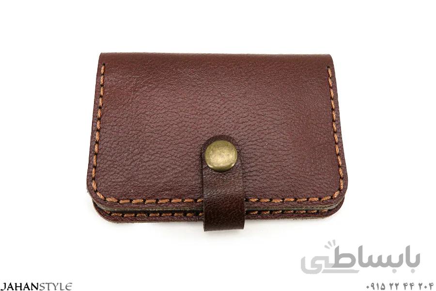 جاکارتی چرم طبیعی قهوه‌ای