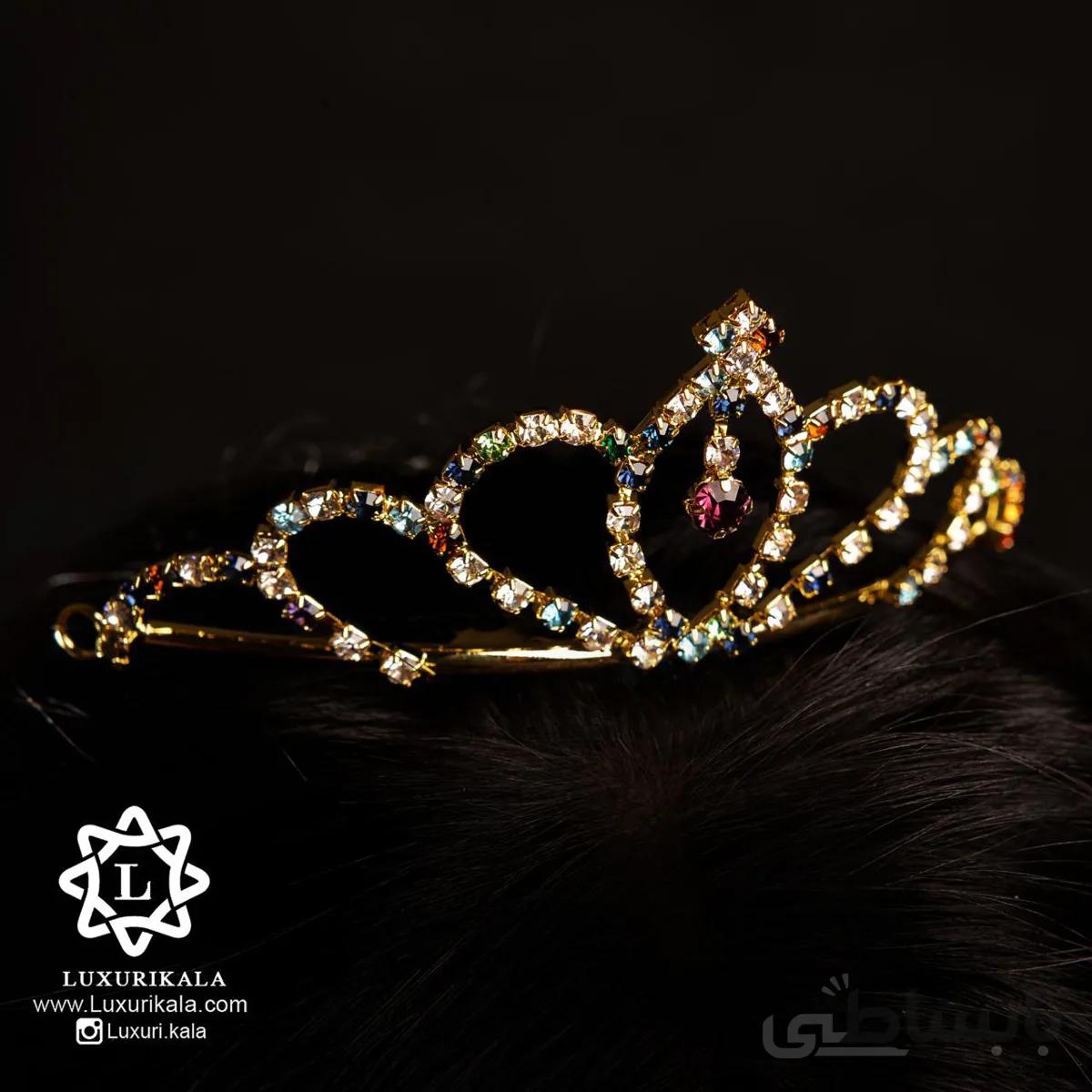 گیره مو نگین دار ا Bridal Crown