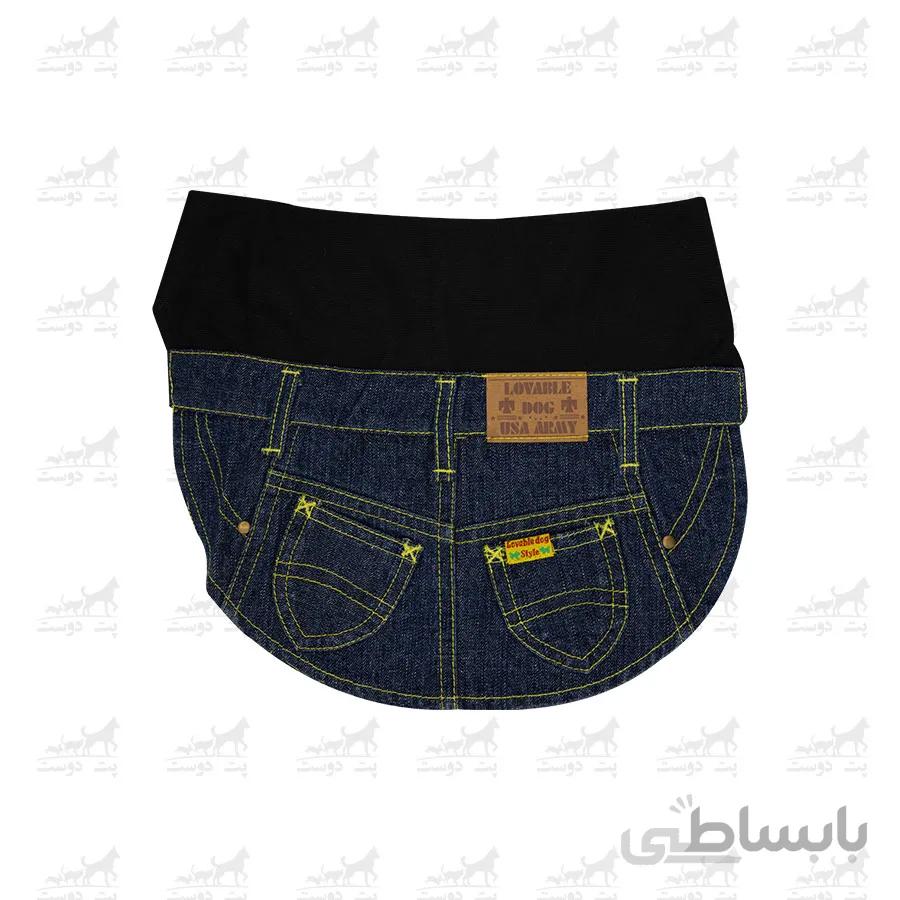 دامن جین سگ و گربه برند Loving Dog ا Pet jean skirt