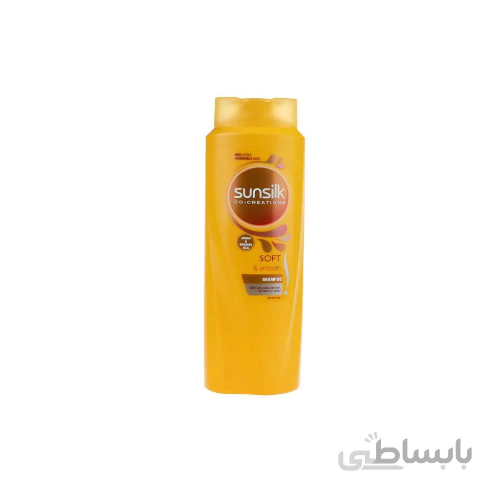 شامپو صاف و نرم کننده مو سان سیلک مدل Argan مقدار 600 میلی لیتر