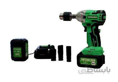 بکس شارژی هیتاچی 88 ولت دو کاره موتور براشلس مدل Brushless.88V ا Hitaichi Brushless Wrench 88V