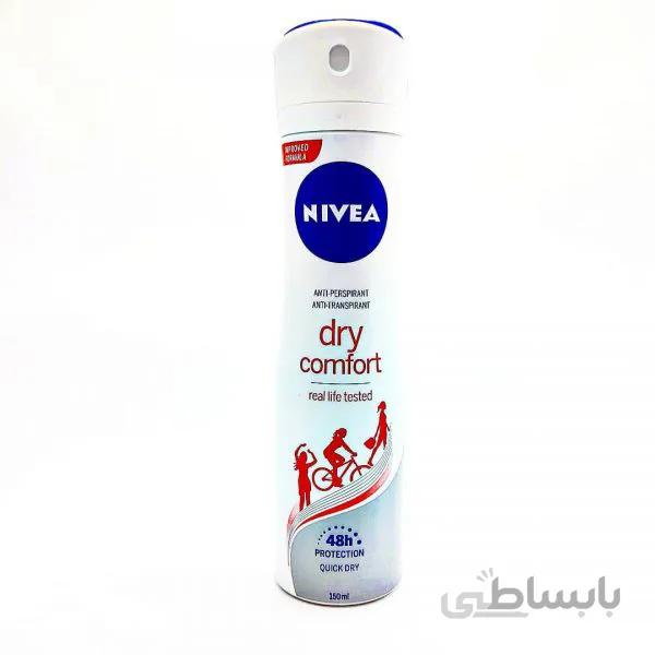 اسپری خوشبوکننده بدن نیوا درای کامفورت Nivea Dry Comfort