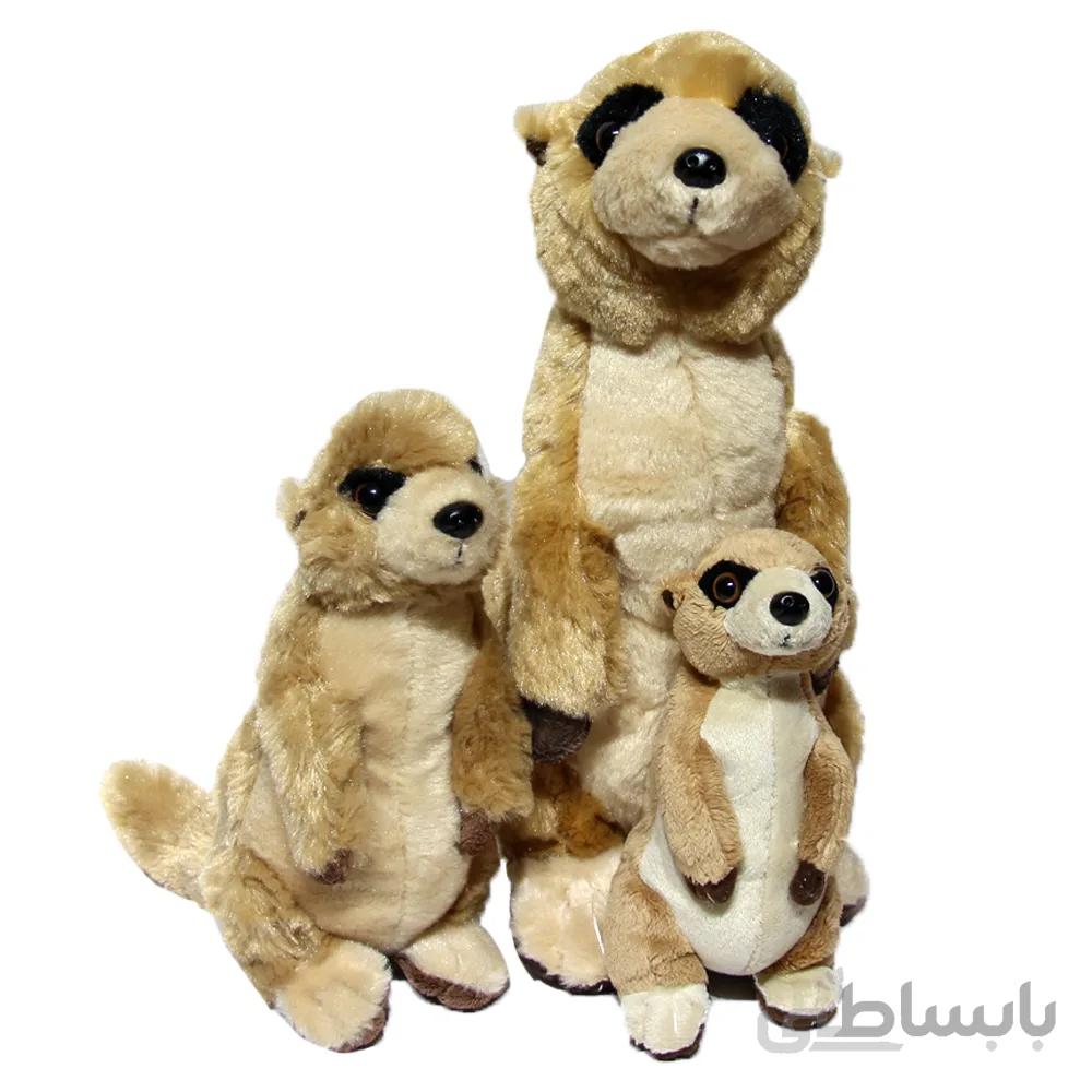عروسک خانواده میرکت دم عصایی مجموعه 3 عددی