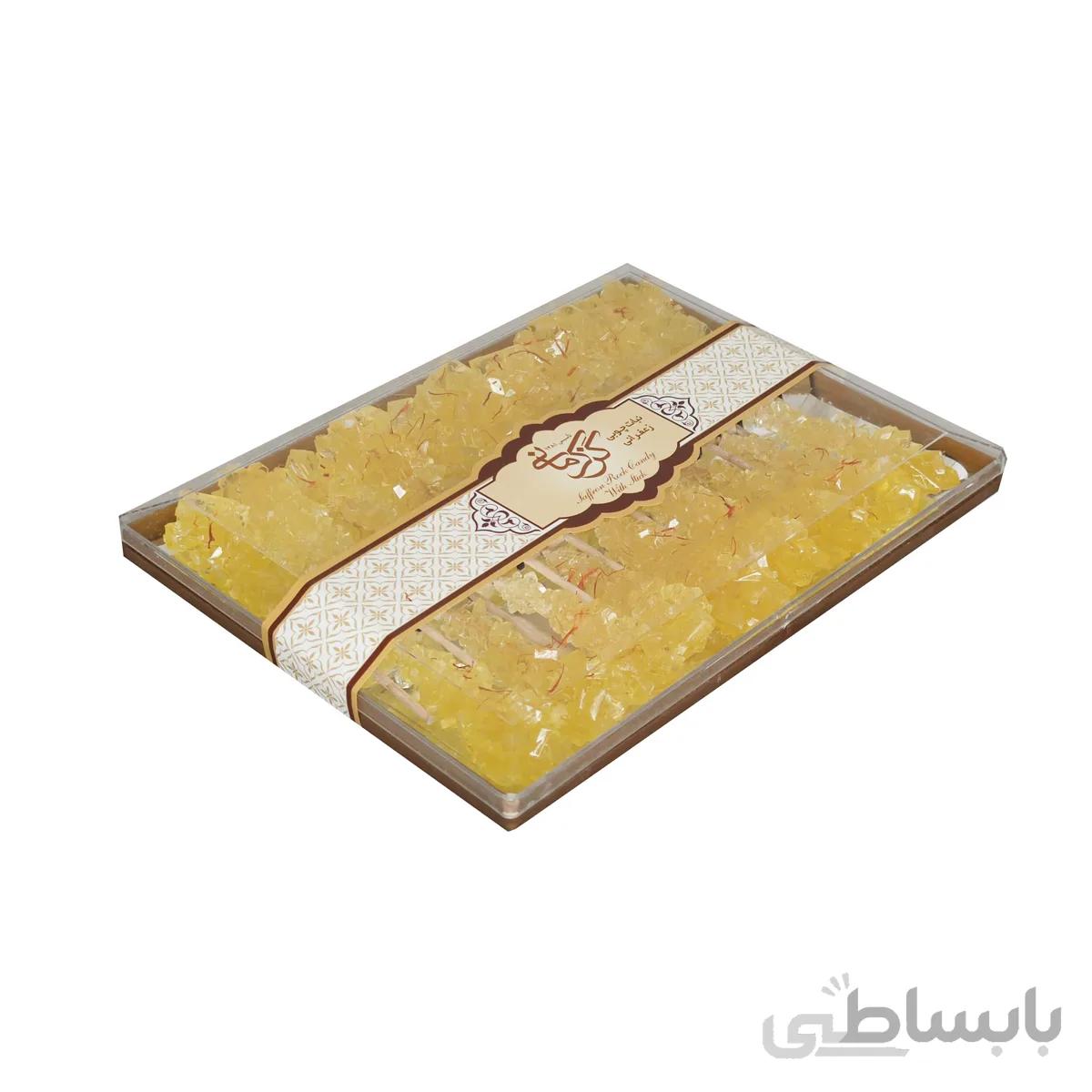 نبات چوبی نی دار زعفرانی جعبه کریستال