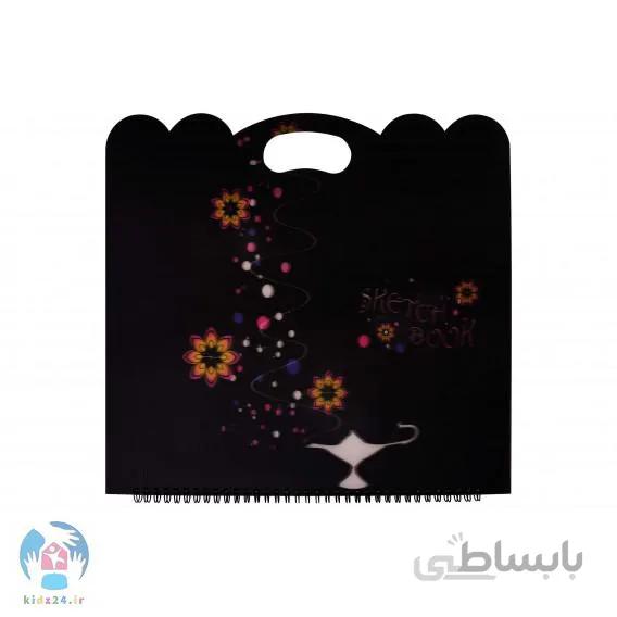 دفتر نقاشی طرح دار کیفی ۴۰ برگ پاپکو