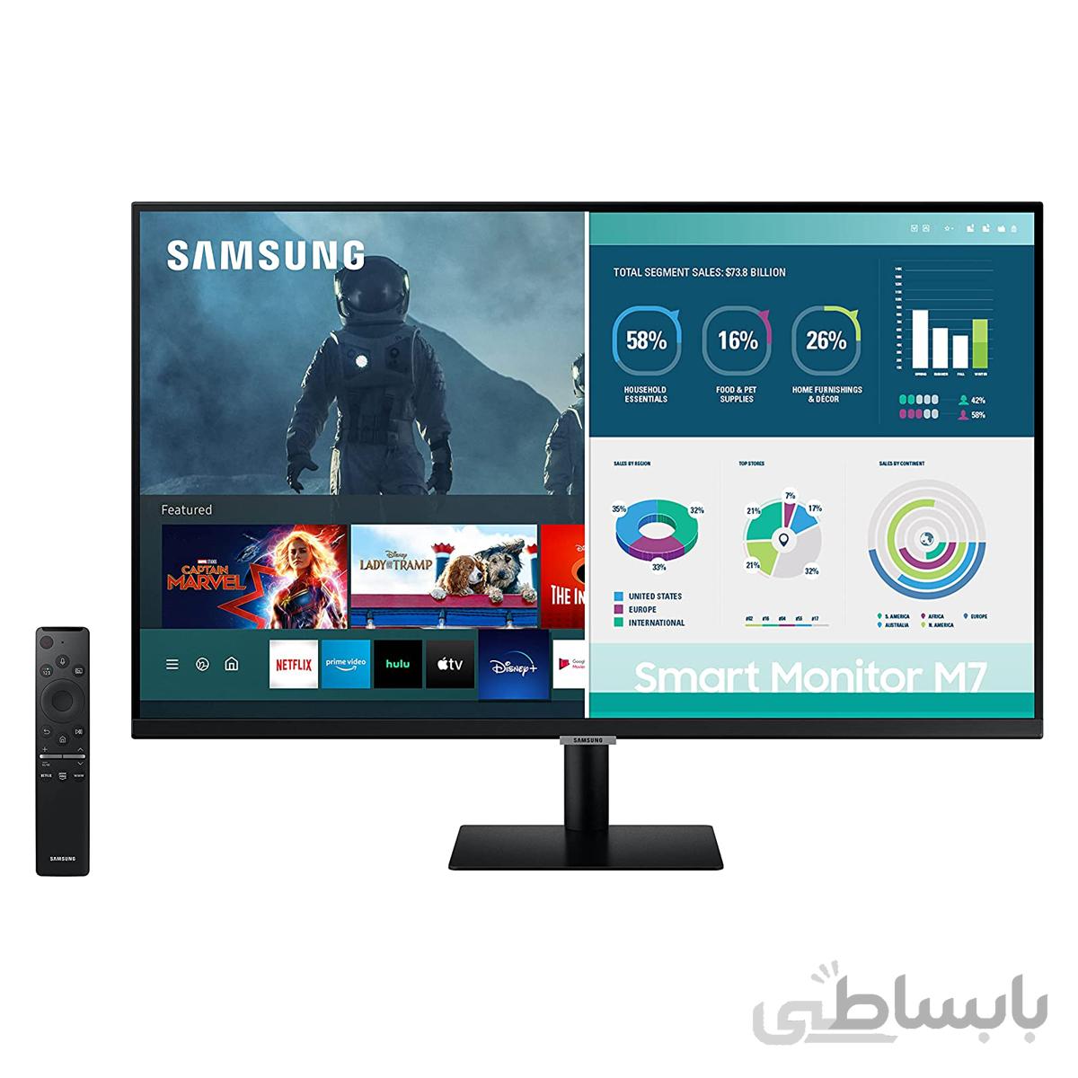مانیتور مخصوص بازی سامسونگ مدل LS32AM700UM-X سایز 32 اینچ