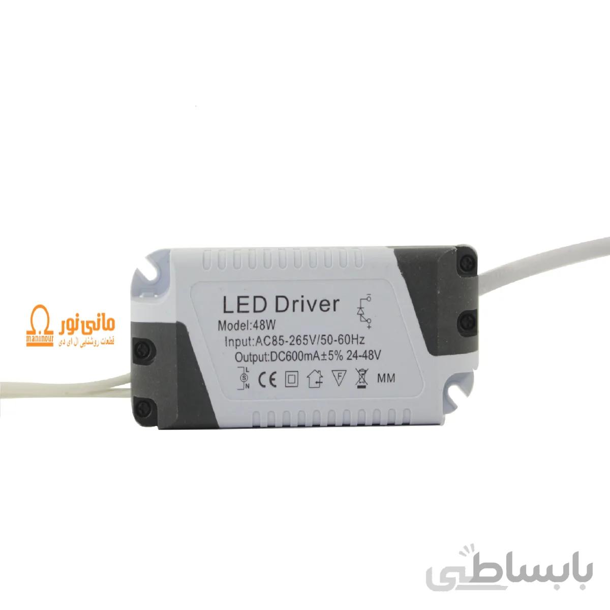 درایور LED پنلی 48 وات سقفی پنلی لوستری