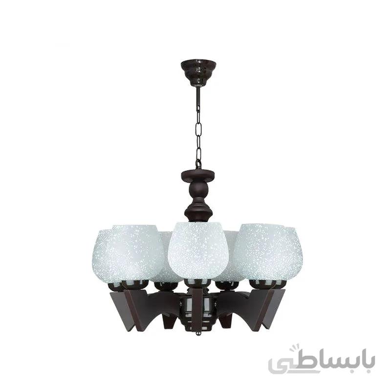 لوستر 7 شعله چشمه نور مدل G668/7-BR
