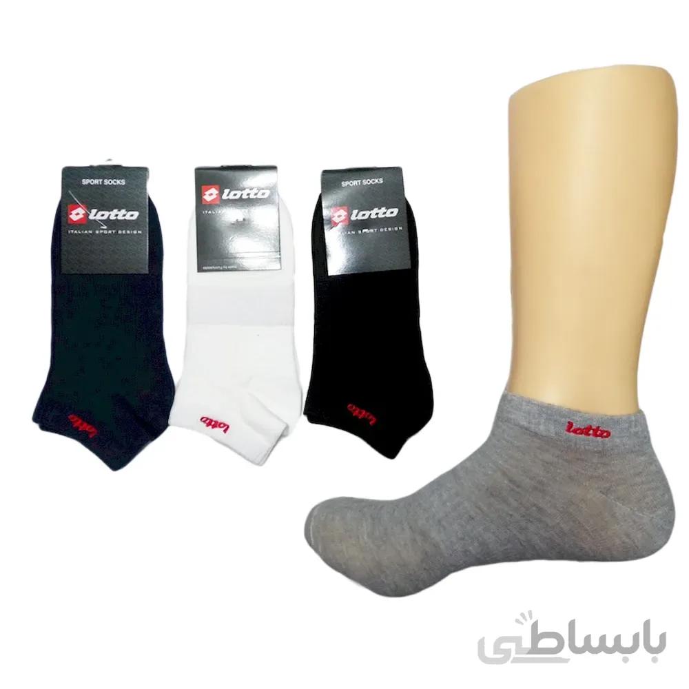 جوراب مچی زنانه Funny socks طرح گلدوزی Lotto