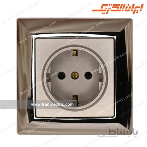 پریز برق ارتدار الیزه طرح متال سیلور