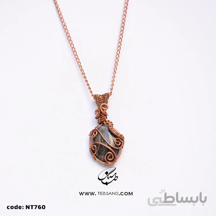 گردنبند زنانه سنگ سودالیت NT-760