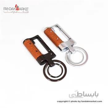 جاکلیدی دو حلقه طرح گل