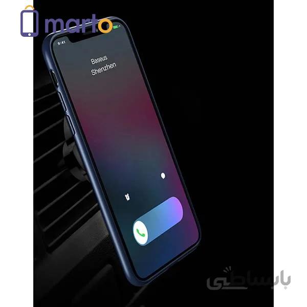 پایه نگهدارنده موبایل بیسوس مدل Big Ears با قابلیت شارژ سریع بی سیم ا Baseus Big Ear Qi Wireless Charger Magnetic Car Mount Holder