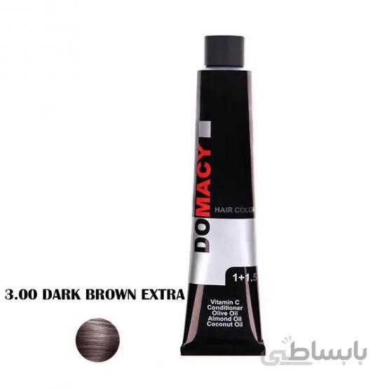رنگ مو دوماسی سری طبیعی DARK BROWN Extra 3.00