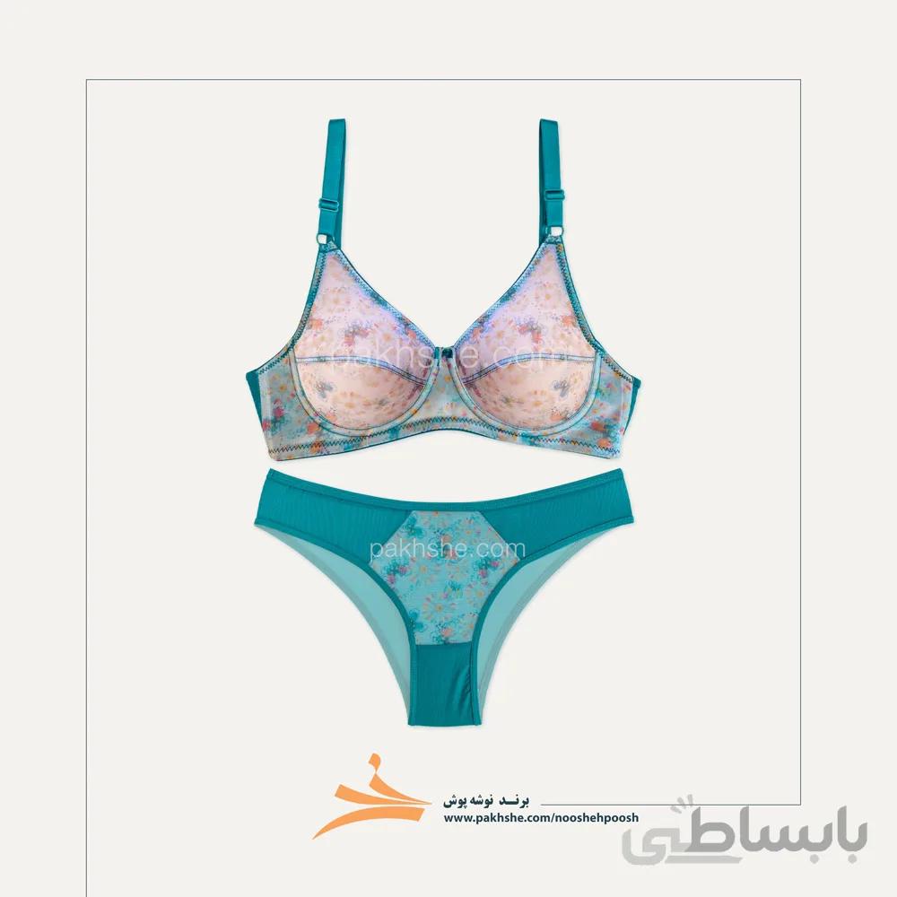 ست فانتزی فنردار گلدار برند نوشه پوش کد 6200۳