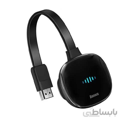 دانگل وای فای به HDMI تلویزیون باسئوس با کیفیت 4K مدل Baseus Meteorite Shimmer Wireless Display Adapter CATPQ-A01