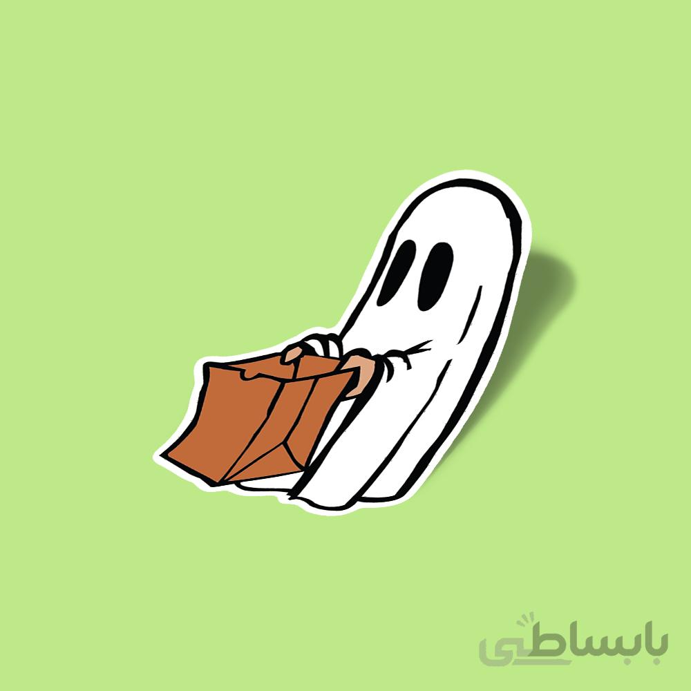 استیکر Cute Bag ghost sticker