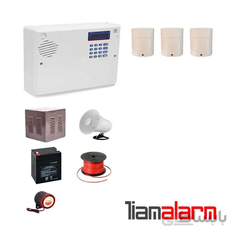 پکیج دزدگیر اماکن با سیم مدل سایلکس سیم کارتی و تلفنیSG8PR3