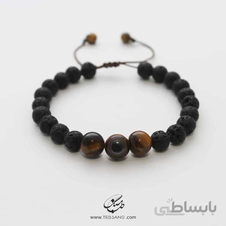 دستبند زنانه چشم ببر و لاوا