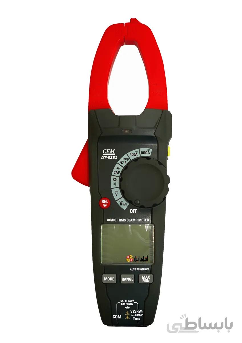 آمپرمتر کلمپی True RMS AC 1000A دیجیتال سم CEM DT-9380