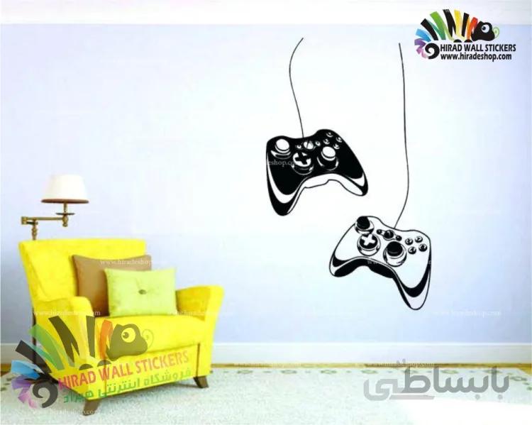 استیکر دیواری گیم نت و کلوپ و بازی دسته بازی ایکس باکس 360 Xbox 360 Controller Wallstickers کد h808
