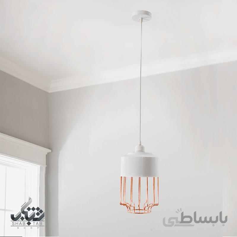لوستر فلزی مدرن کد F09 با طراحی مدرن