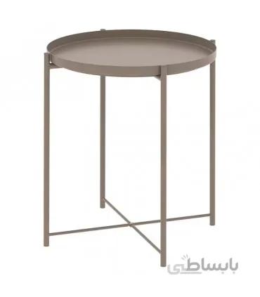 میز عسلی ایکیا مدل GLADOM رنگ بژ تیره