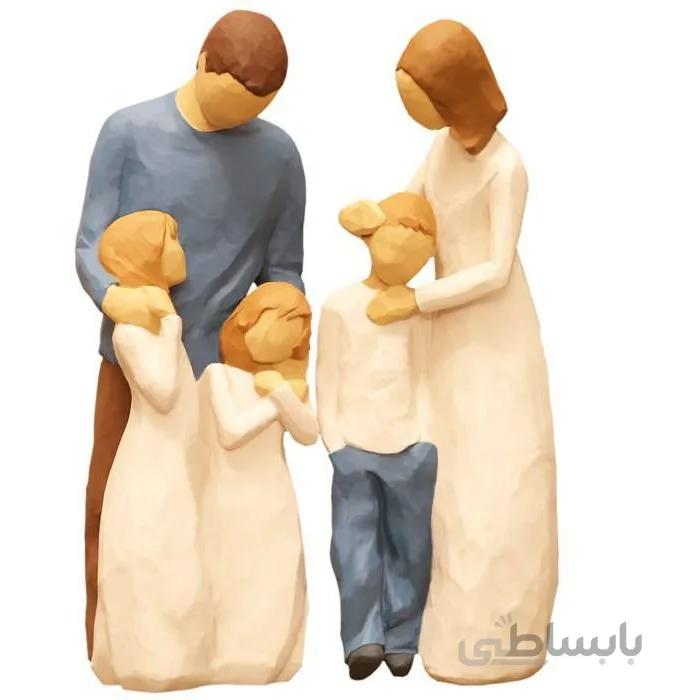 مجسمه امین کامپوزیت مدل Family Grouping کد 525 بسته 2 عددی