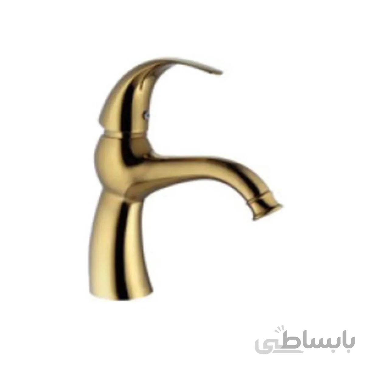 شیر روشویی تورینو طلا مات البرز روز ا Torino Brushed Gold